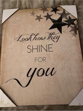 ✨LOOK HOW THEY SHINE FOR YOU✨ CANVAS PRINT